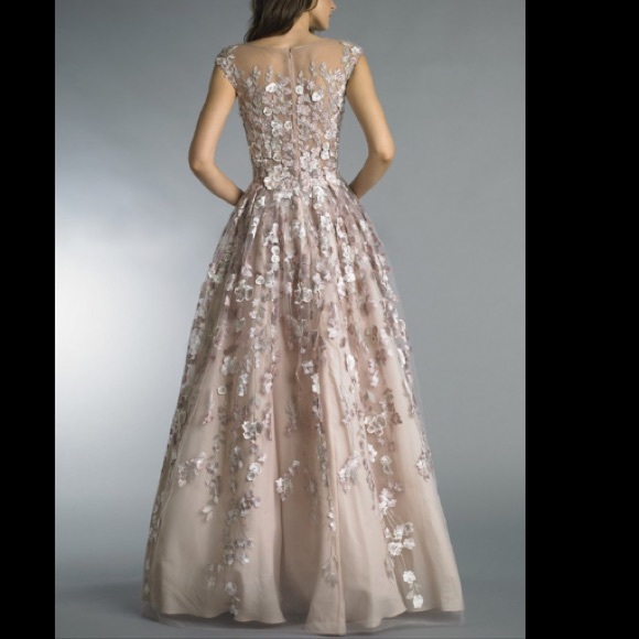 Floral light Pink Gown - Picture 5 of 7